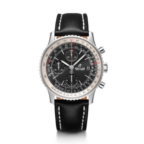 best replica Breitling - A13324121B1X2 Navitimer 1 Chronograph 41 Stainless Steel / Black / Calf / Folding watch