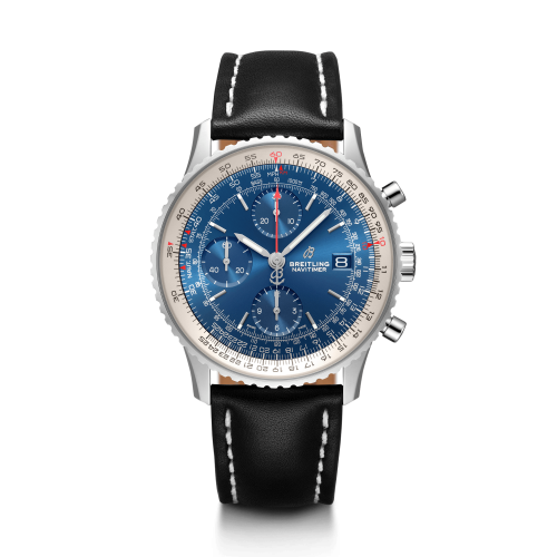 best replica Breitling - A13324121C1X2 Navitimer 1 Chronograph 41 Stainless Steel / Blue / Calf / Folding watch