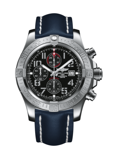 replica Breitling - A1337111/BC28/101X/A20BA.1 Super Avenger II Stainless Steel / Volcano Black / Calf / Pin watch