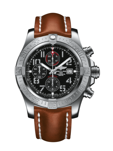 replica Breitling - A1337111/BC28/439X/A20BA.1 Super Avenger II Stainless Steel / Volcano Black / Calf / Pin watch - Click Image to Close