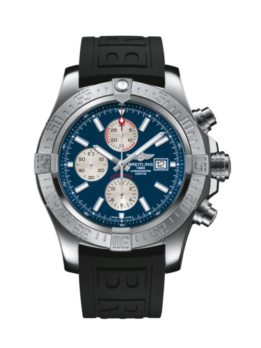 replica Breitling - A1337111/C871/155S/A20D.2 Super Avenger II Stainless Steel / Mariner Blue / Rubber / Folding watch