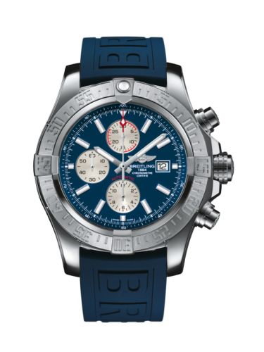 replica Breitling - A13371111C1S2 Super Avenger II Stainless Steel / Mariner Blue / Rubber / Pin watch