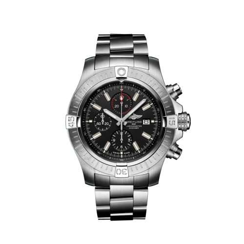 replica Breitling - A13375101B1A1 Avenger Chronograph 48 Stainless Steel / Black / Bracelet watch