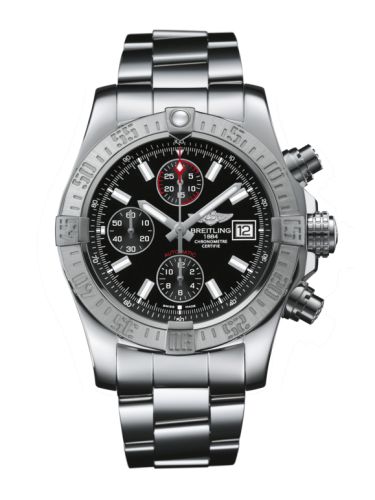 replica Breitling - A13381111B1A1 Avenger II Stainless Steel / Volcano Black / Bracelet watch - Click Image to Close