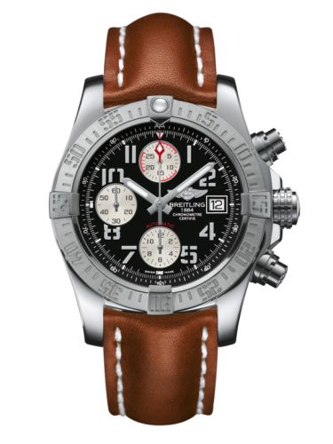 replica Breitling - A1338111.BC33.433X Avenger II Stainless Steel / Volcano Black / Calf watch