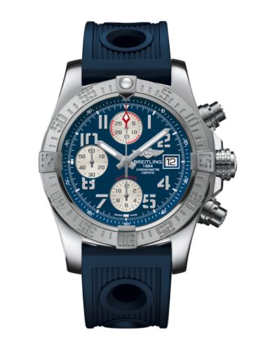 replica Breitling - A1338111.C870.211S Avenger II Stainless Steel / Mariner Blue / Rubber watch