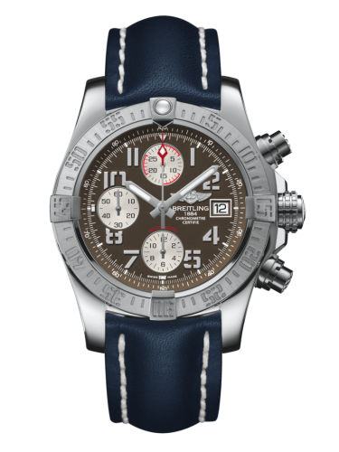 replica Breitling - A1338111/F564/112X/A20D.1 Avenger II Stainless Steel / Tungsten Gray / Calf / Folding watch - Click Image to Close