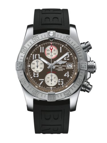 replica Breitling - A1338111/F564/152S/A20S.1 Avenger II Stainless Steel / Tungsten Gray / Rubber / Pin watch - Click Image to Close