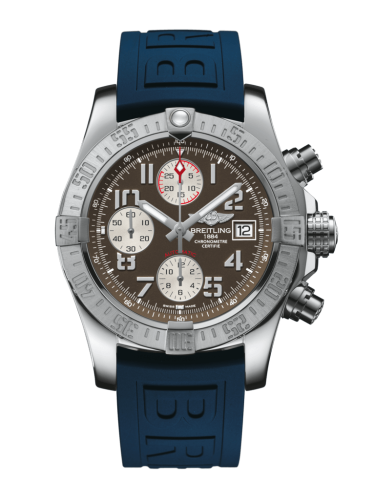 replica Breitling - A1338111/F564/157S/A20D.2 Avenger II Stainless Steel / Tungsten Gray / Rubber / Folding watch - Click Image to Close