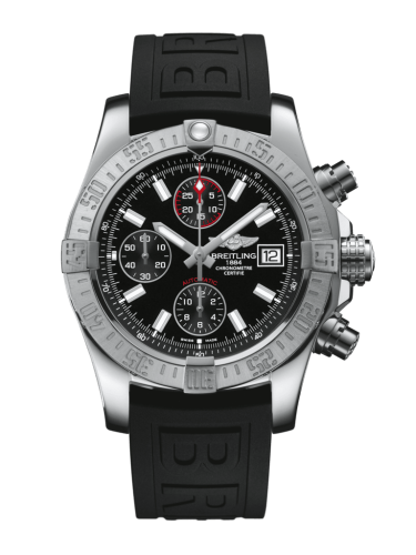 replica Breitling - A13381111B1S2 Avenger II Stainless Steel / Volcano Black / Rubber / Pin watch - Click Image to Close