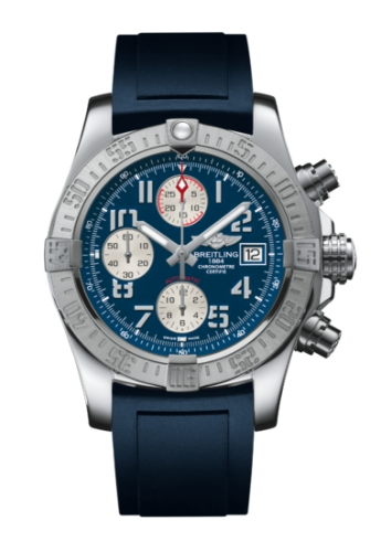 replica Breitling - A1338111.C870.145S Avenger II Stainless Steel / Mariner Blue / Rubber watch