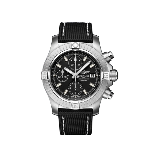 replica Breitling - A13385101B1X1 Avenger Chronograph 43 Stainless Steel / Black / Military / Pin watch - Click Image to Close