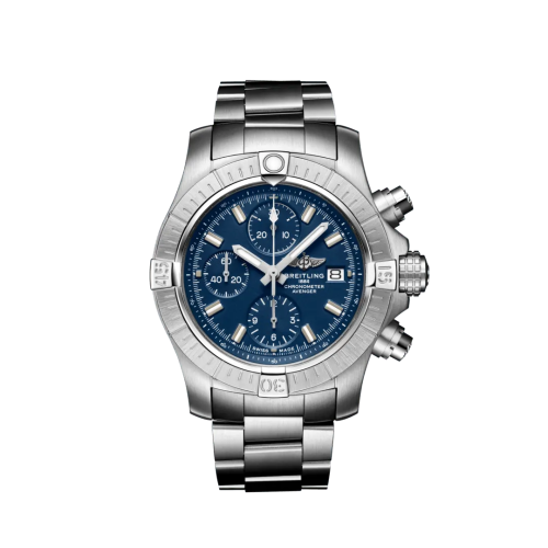 replica Breitling - A13385101C1A1 Avenger Chronograph 43 Stainless Steel / Blue / Bracelet watch