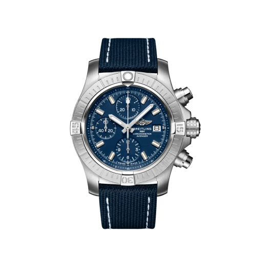 replica Breitling - A13385101C1X2 Avenger Chronograph 43 Stainless Steel / Blue / Military / Folding watch
