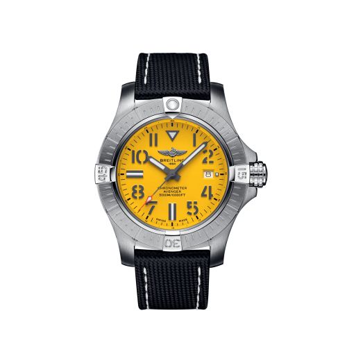replica Breitling - A17319101I2X1 Avenger Automatic 45 Seawolf Stainless Steel / Yellow / eComm Exclusive watch