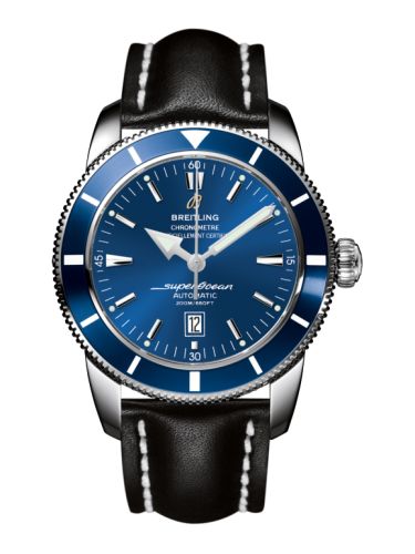 Breitling watch replica - A1732016.C734.441X Superocean Heritage 46 Stainless Steel / Blue / Blue / Calf