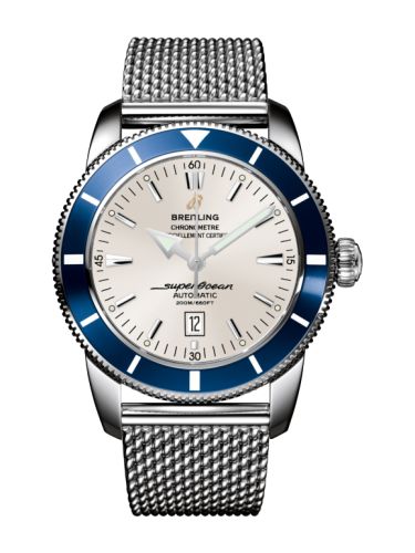 Breitling watch replica - A1732016.G642.152A Superocean Heritage 46 Stainless Steel / Blue / Stratus Silver / Milanese