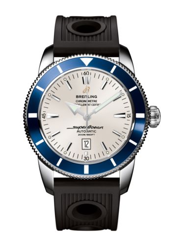Breitling watch replica - A1732016.G642.201S Superocean Heritage 46 Stainless Steel / Blue / Stratus Silver / Rubber
