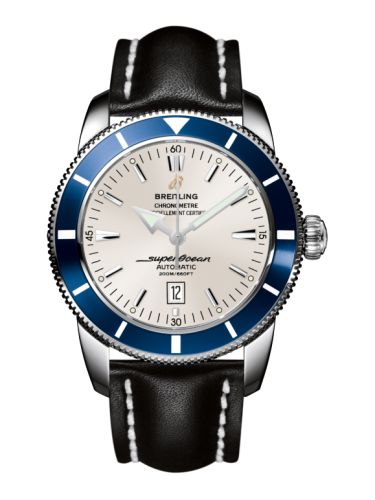 Breitling watch replica - A1732016.G642.441X Superocean Heritage 46 Stainless Steel / Blue / Stratus Silver / Calf