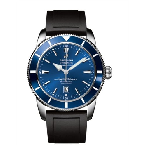 Breitling watch replica - A1732016.C734.135S Superocean Heritage 46 Stainless Steel / Blue / Blue / Rubber