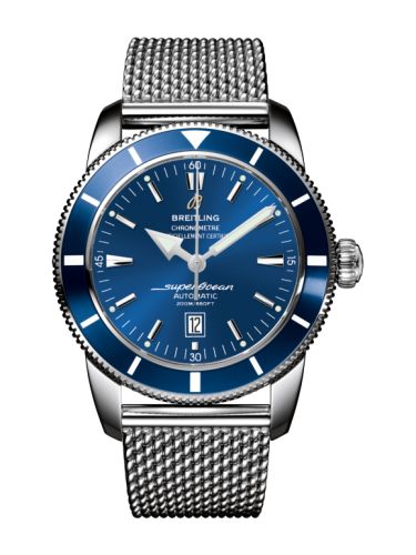 Breitling watch replica - A1732016.C734.144A Superocean Heritage 46 Stainless Steel / Blue / Blue / Milanese