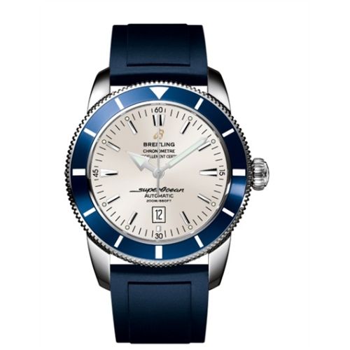 Breitling watch replica - A1732016.G642.139S Superocean Heritage 46 Stainless Steel / Blue / Stratus Silver / Rubber