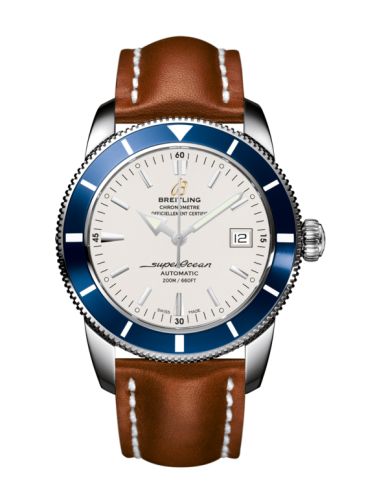 Breitling watch replica - A1732116.G717.433X Superocean Heritage 42 Stainless Steel / Blue / Stratus Silver / Calf