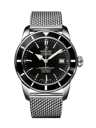 Breitling watch replica - A1732124.BA61.154A Superocean Heritage 42 Stainless Steel / Black / Volcano Black / Milanese - Click Image to Close