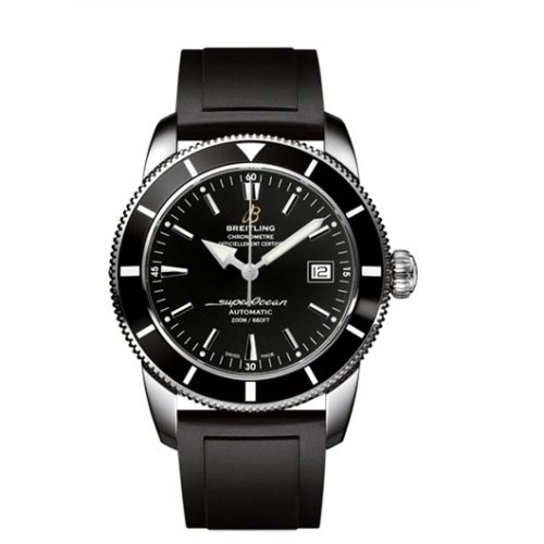 Breitling watch replica - A1732124.BA61.131S Superocean Heritage 42 Stainless Steel / Black / Volcano Black / Rubber