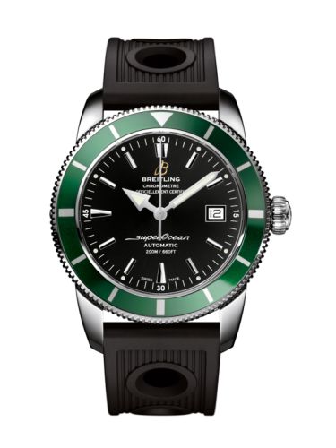 Breitling watch replica - A1732136.BA61.200S Superocean Heritage 42 Stainless Steel / Green / Volcano Black / Rubber