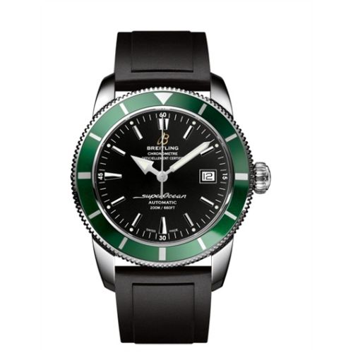 Breitling watch replica - A1732136.BA61.131S Superocean Heritage 42 Stainless Steel / Green / Volcano Black / Rubber
