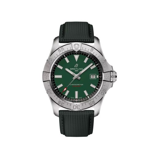 replica Breitling - A17328101L1X1 Avenger Automatic 42 Stainless Steel / Green / Strap watch - Click Image to Close