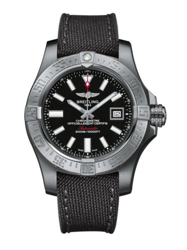 replica Breitling - A1733110/BC30/109W/A20BASA.1 Avenger II Seawolf Stainless Steel / Volcano Black / Military / Pin watch - Click Image to Close