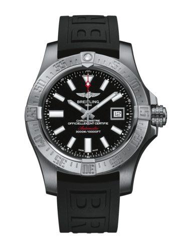 replica Breitling - A1733110/BC30/153S/A20DSA.2 Avenger II Seawolf Stainless Steel / Volcano Black / Rubber / Folding watch