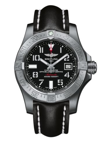 replica Breitling - A1733110/BC31/435X/A20BASA.1 Avenger II Seawolf Stainless Steel / Volcano Black / Calf / Pin watch