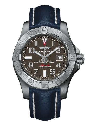 replica Breitling - A1733110/F563/105X/A20BASA.1 Avenger II Seawolf Stainless Steel / Tungsten Gray / Calf / Pin watch