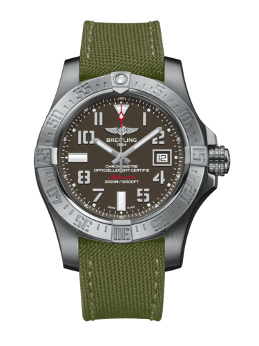 replica Breitling - A1733110/F563/106W/A20BASA.1 Avenger II Seawolf Stainless Steel / Tungsten Gray / Military / Pin watch