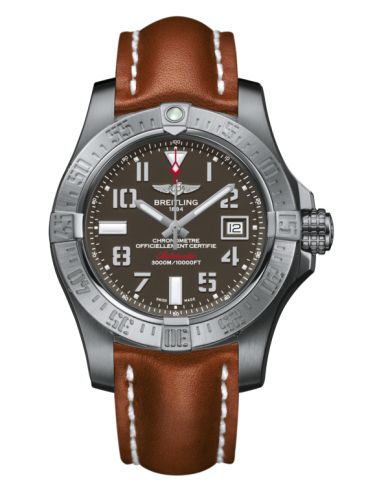 replica Breitling - A1733110/F563/433X/A20BASA.1 Avenger II Seawolf Stainless Steel / Tungsten Gray / Calf / Pin watch