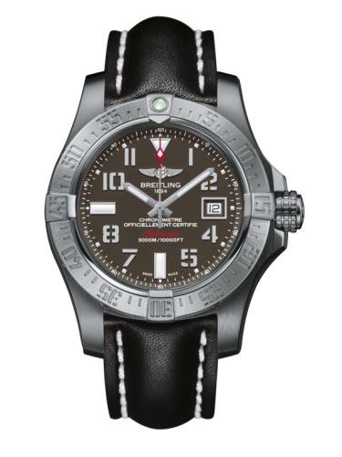 replica Breitling - A1733110/F563/435X/A20BASA.1 Avenger II Seawolf Stainless Steel / Tungsten Gray / Calf / Pin watch - Click Image to Close