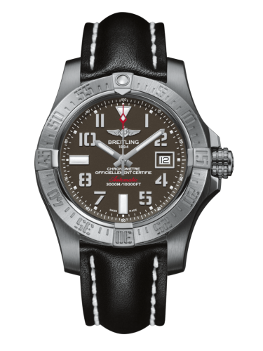 replica Breitling - A1733110/F563/436X/A20DSA.1 Avenger II Seawolf Stainless Steel / Tungsten Gray / Calf / Folding watch