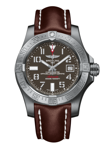 replica Breitling - A1733110/F563/437X/A20BASA.1 Avenger II Seawolf Stainless Steel / Tungsten Gray / Calf / Pin watch