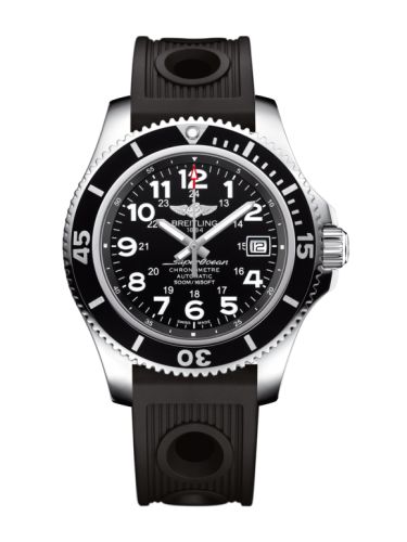 Fake breitling watch - A17365C9.BD67.202S Superocean II 42 Stainless Steel / Volcano Black / Rubber