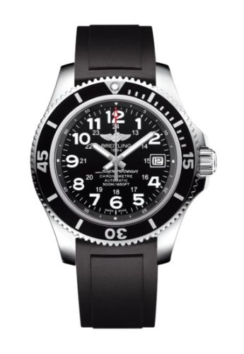 Fake breitling watch - A17365C9.BD67.132S Superocean II 42 Stainless Steel / Volcano Black / Rubber