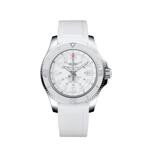 Fake breitling watch - A17365D2/A766/161A Superocean II 42 Stainless Steel / White / Japan Special Edition