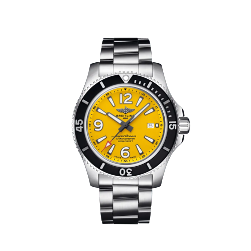 Fake breitling watch - A17367021I1A1 Superocean 44 Stainless Steel / Yellow / Bracelet