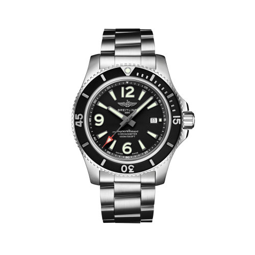 Fake breitling watch - A17367D71B1A1 Superocean 44 Stainless Steel / Black / Bracelet