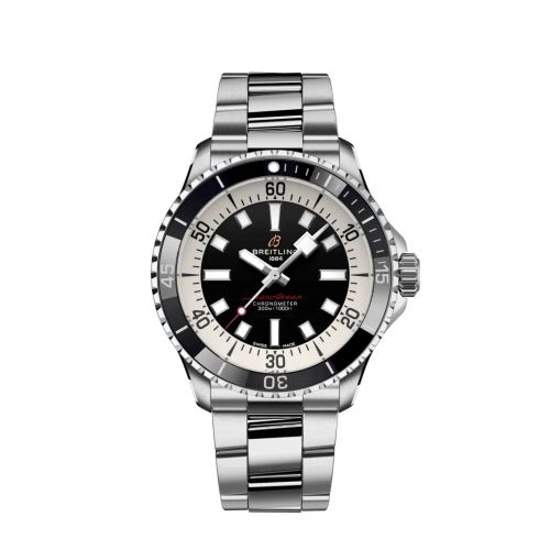 Fake breitling watch - A17375211B1A1 SuperOcean Automatic 42 Stainless Steel / Black / Bracelet