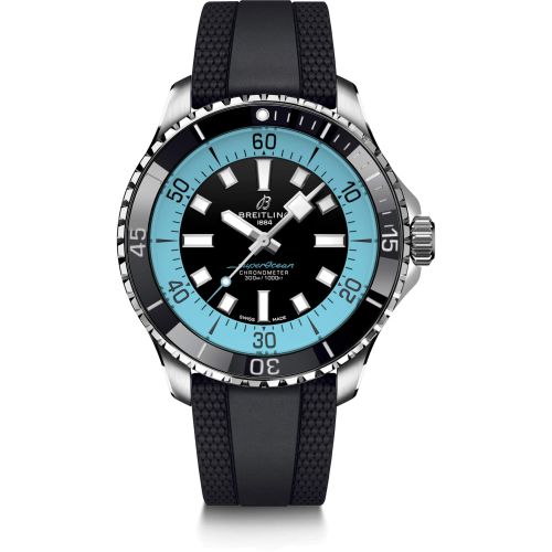 Fake breitling watch - A173761A1B1S1 SuperOcean Automatic 44 Stainless Steel / Black - Blue / Rüschenbeck Edition