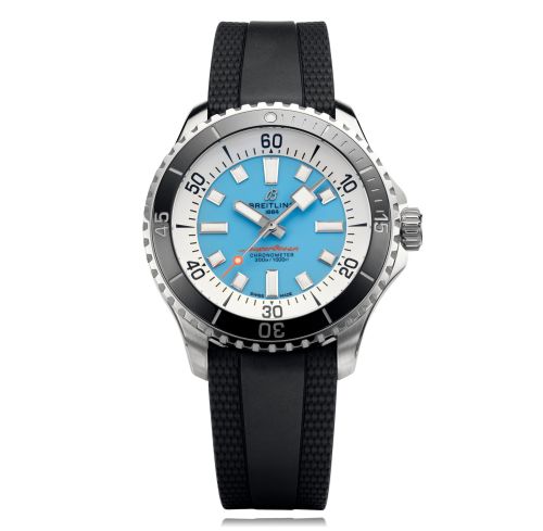 Fake breitling watch - A173763A1C1S1 SuperOcean Automatic 44 Stainless Steel / Ice Blue / Bucherer - Click Image to Close