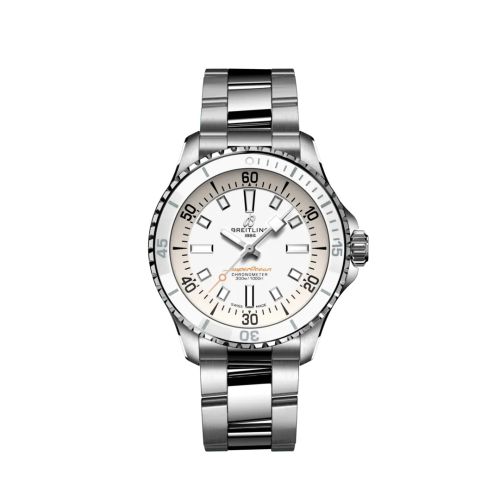 Fake breitling watch - A17377211A1A1 SuperOcean Automatic 36 Stainless Steel / White / Bracelet